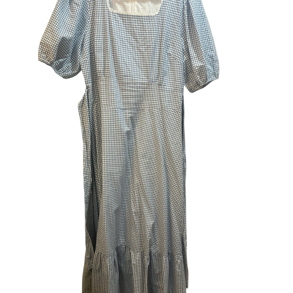 Ivy City Co Hannah Dress in Blue Gingham - Picture 3 of 5